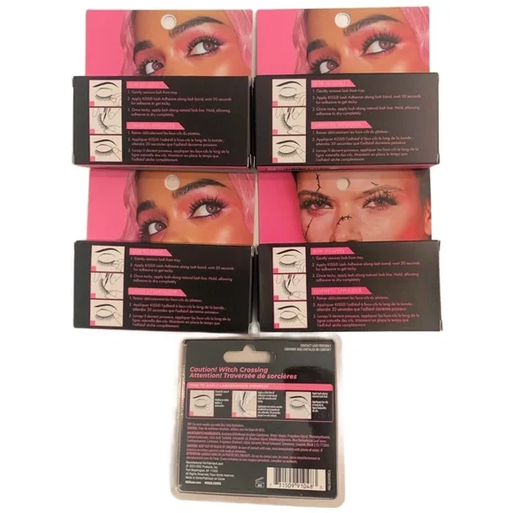 KISS Zombie Spooky Fairy Halloween False Eyelashes Ltd. Ed. HLASH 58, 61, 62, 78 - Picture 2 of 8